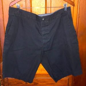 H&M Men’s Divided Button Fly Black Cotton Shorts